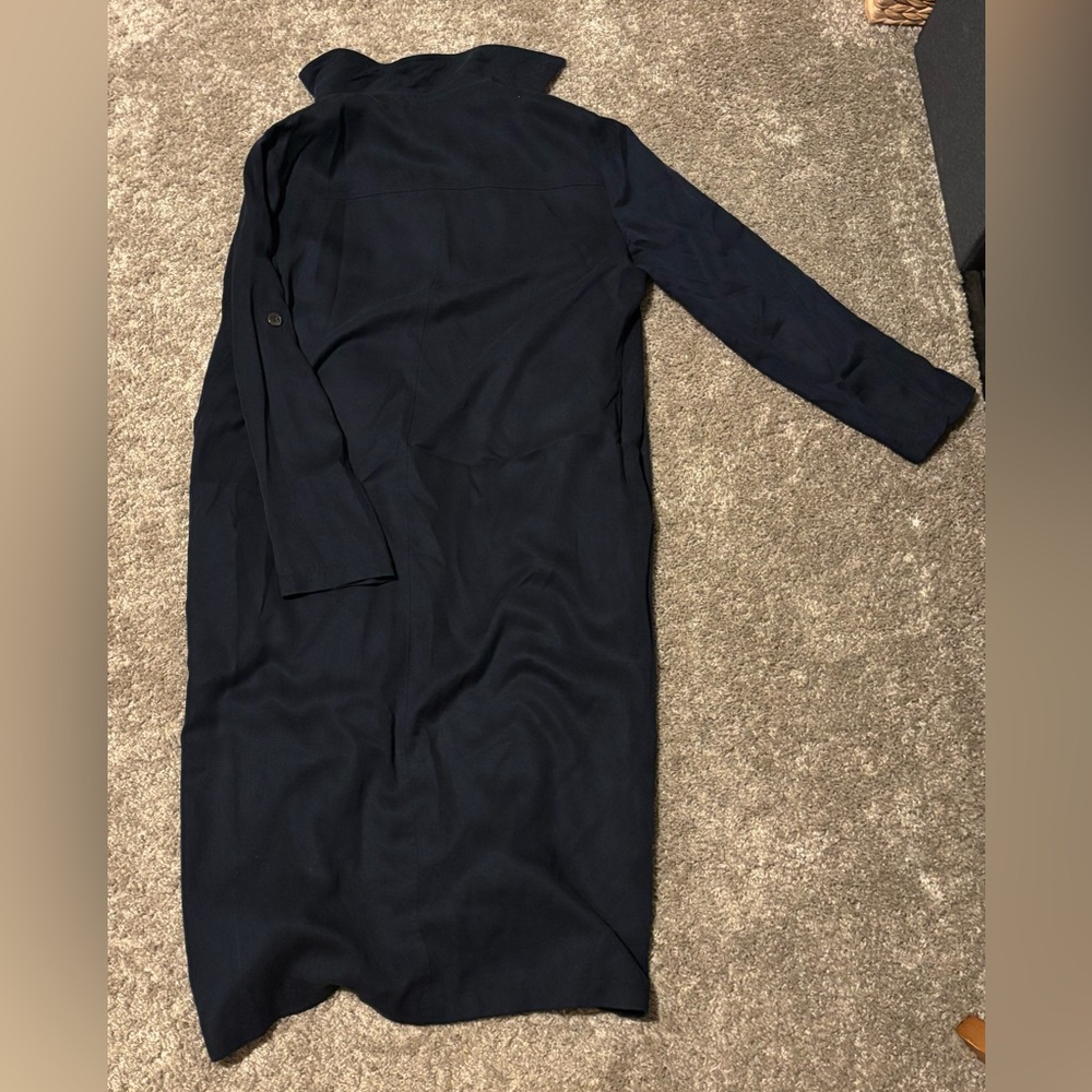 Forever 21 Navy Blue Trench Coat